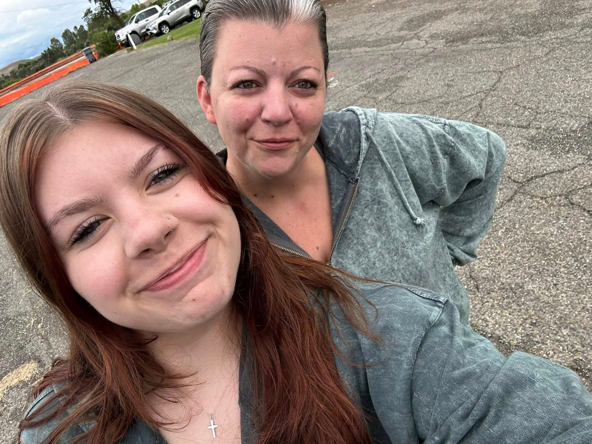 Granddaughter Christine with mother Samantha